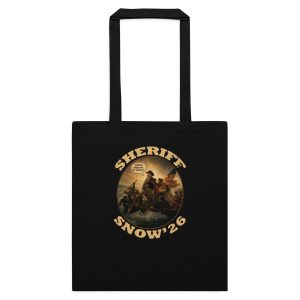 Sheriff Snow '26 cotton tote bag - black