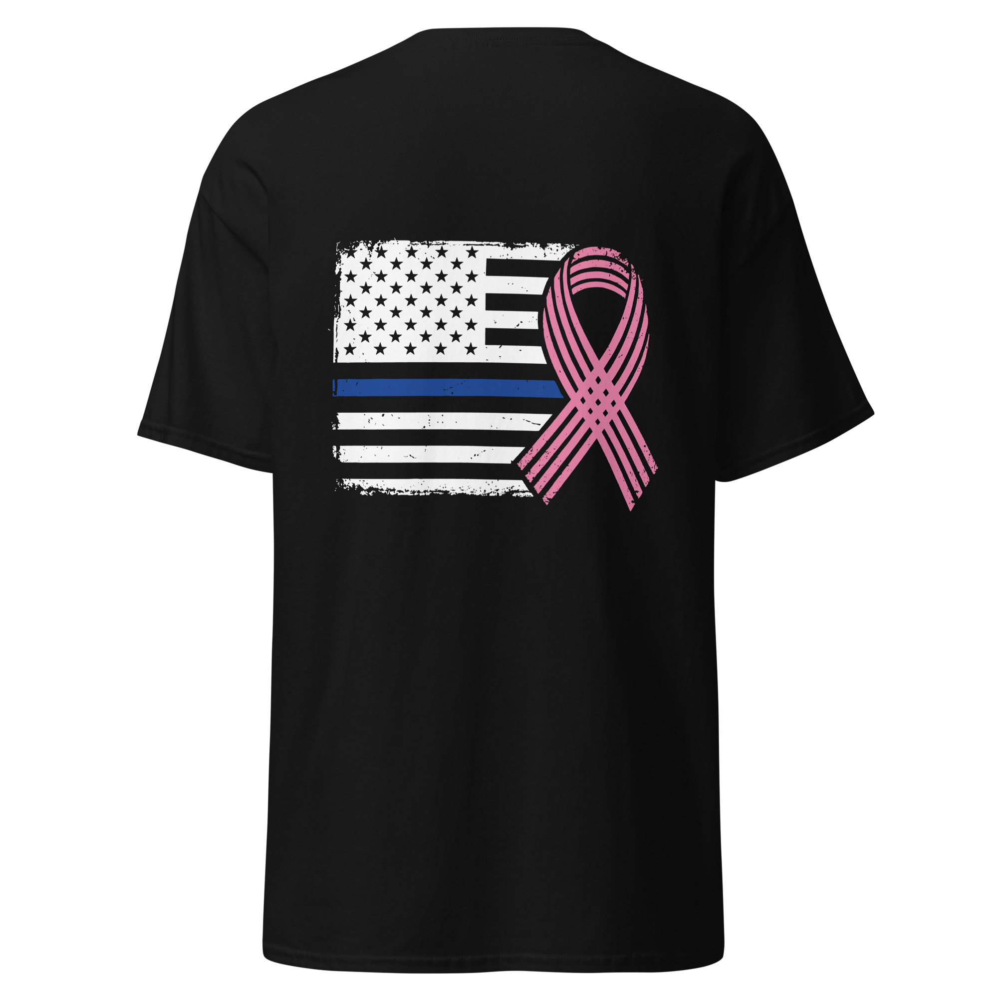 Sheriff Snow '26 Breast Cancer T'shirt - black - back