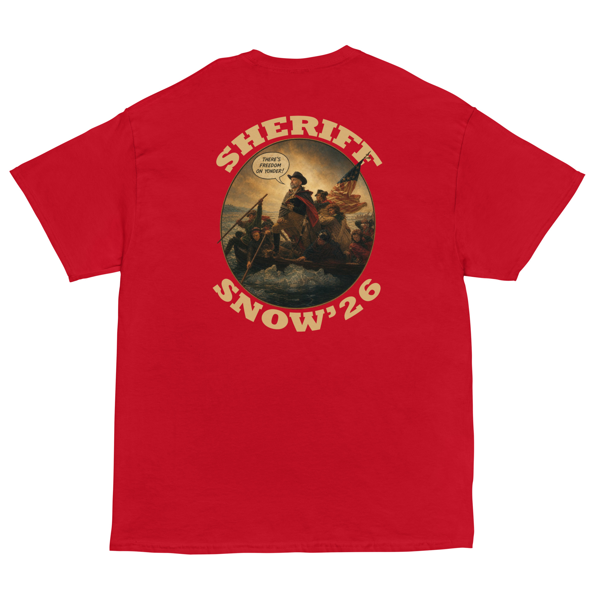 Sheriff Snow '26 T'shirt - red