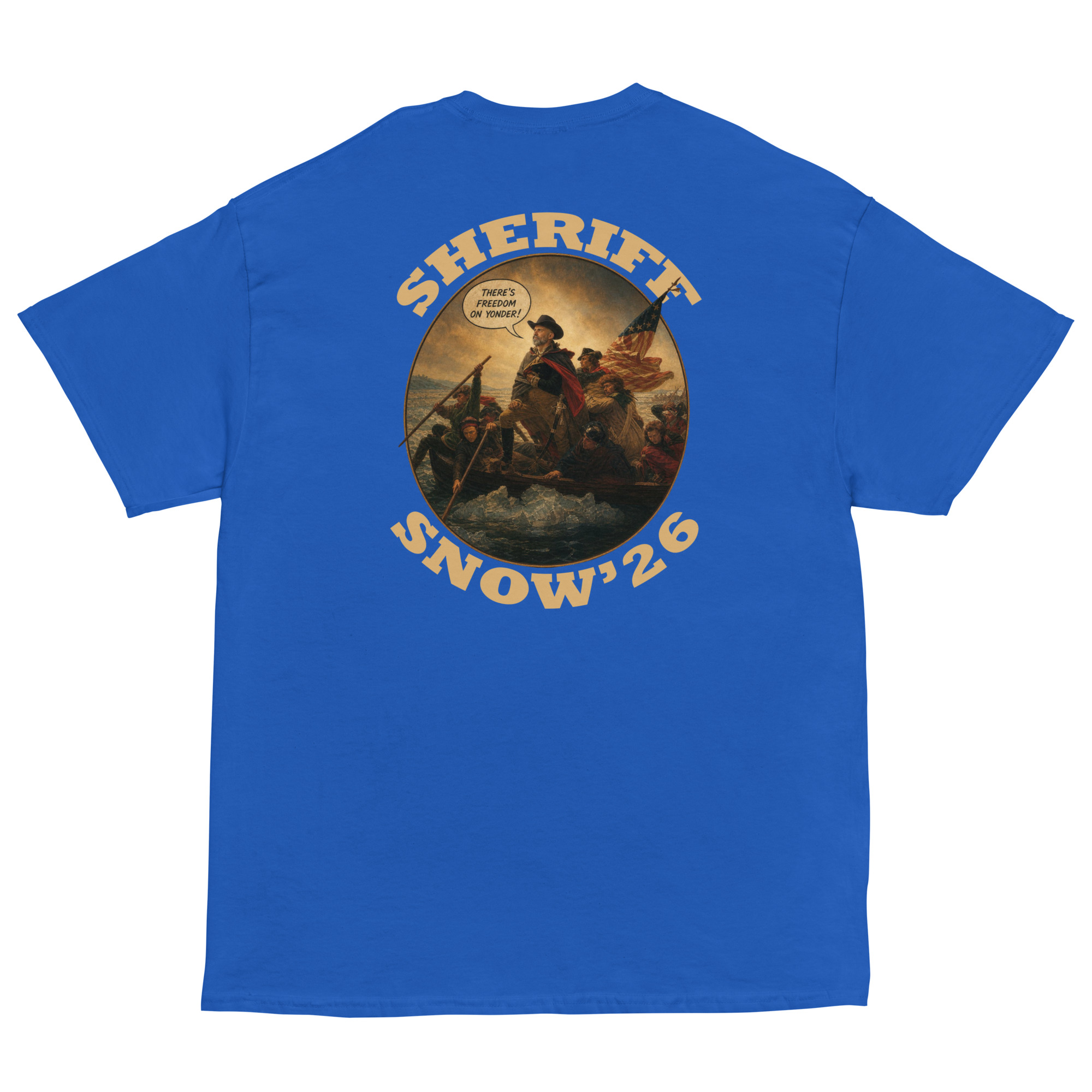 Sheriff Snow '26 T'shirt - blue