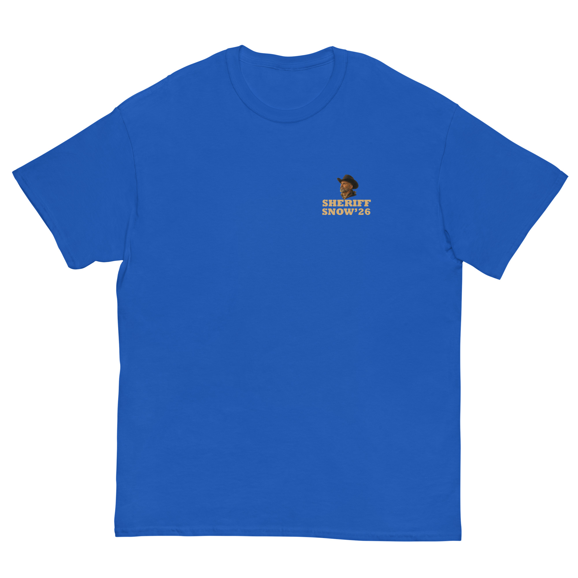 Sheriff Snow '26 T'shirt - blue
