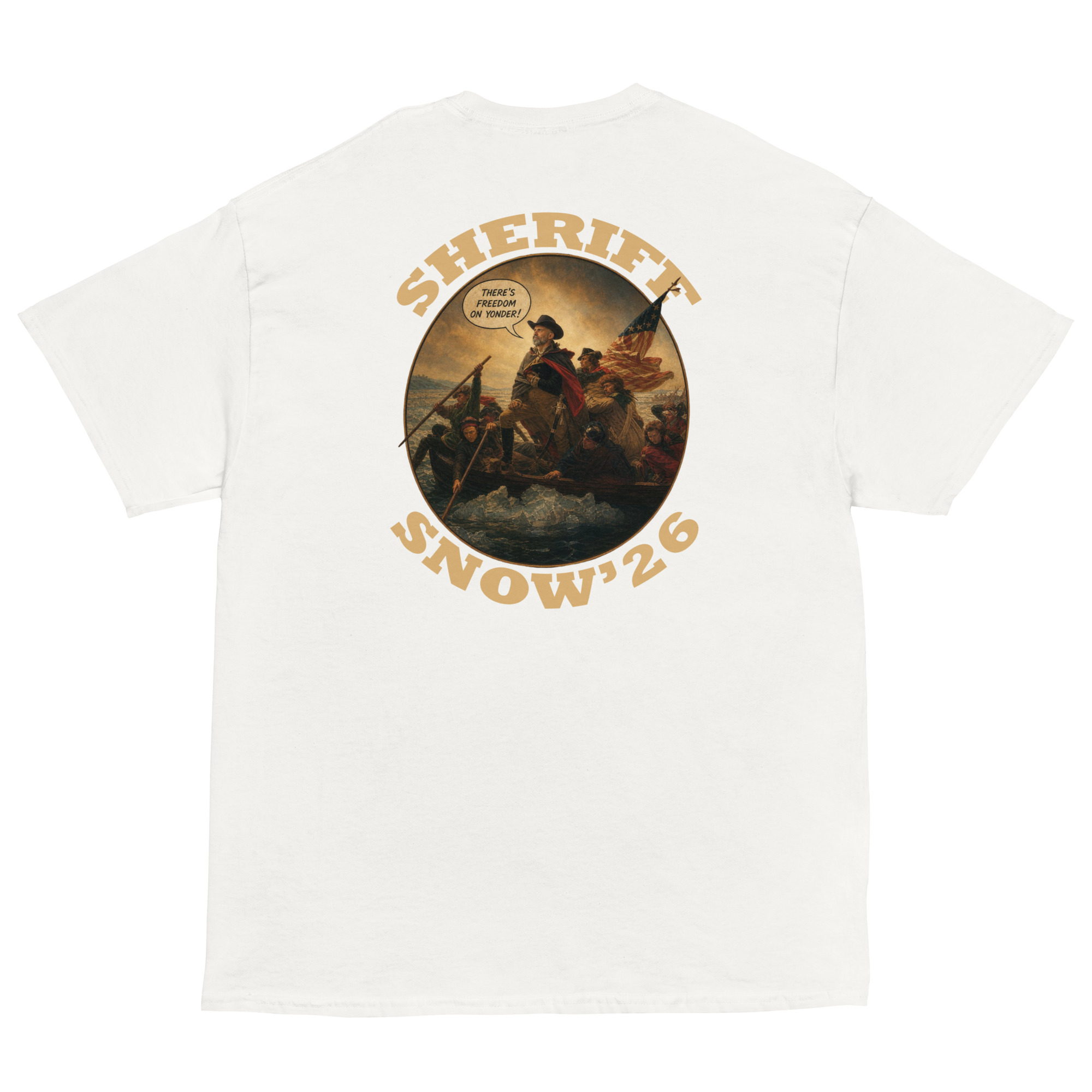 Sheriff Snow '26 T'shirt - white