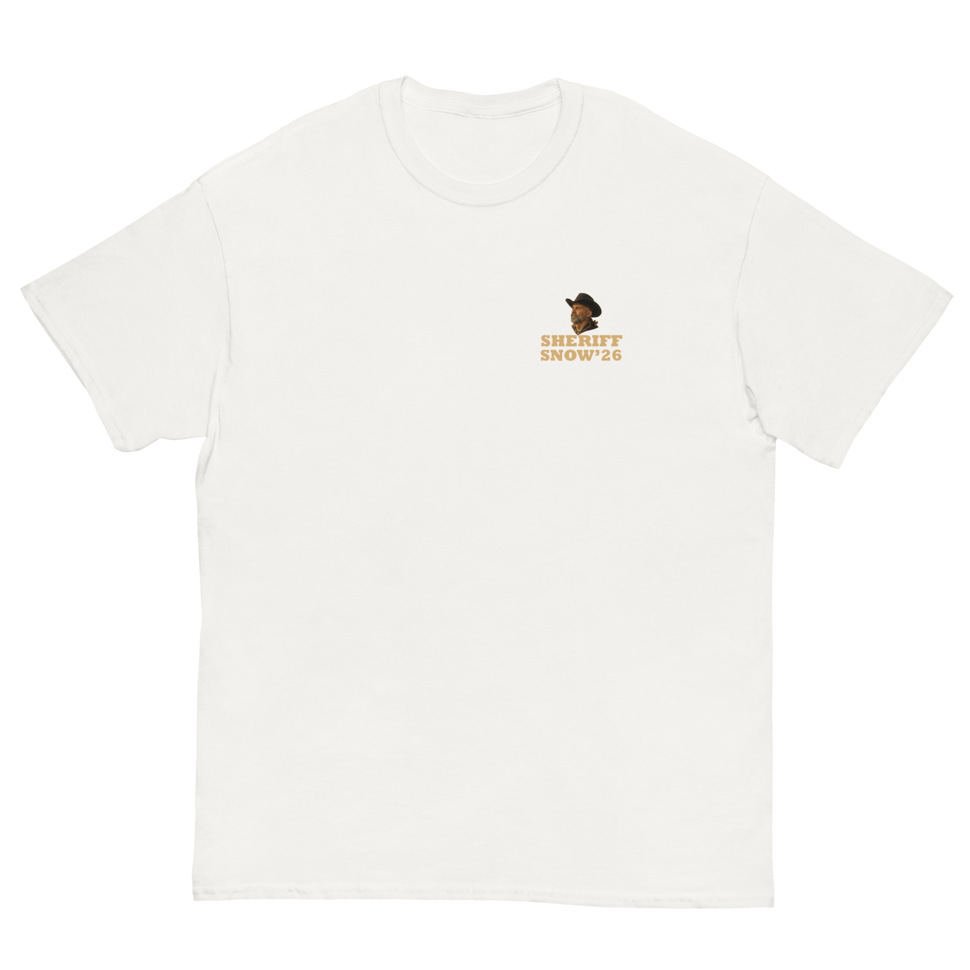 Sheriff Snow '26 T'shirt - white